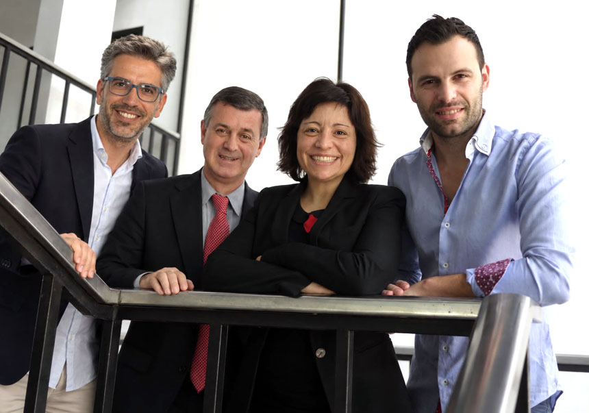 Authors of the article published in Behavioral Sciences. From left to right: Ribeiro do Couto, Gil-Monte, Grau-Alberola and Figueiredo-Ferraz.